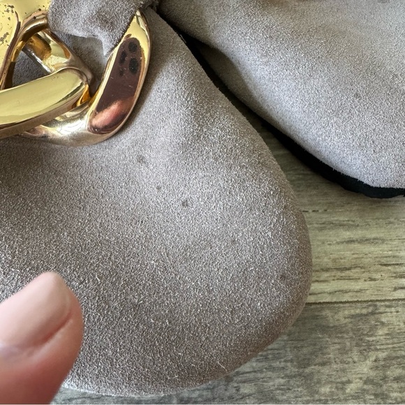 ASOS ASRA Fiscal clogs in mauve suede with chain detail - Size: 38 - Picture 8 of 12